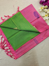 Green with Pink Chinnalampattu Saree