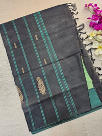 Green with Black Border Chinnalampattu Saree