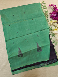 Dark Purple with Sea Green Chinnalampattu Saree