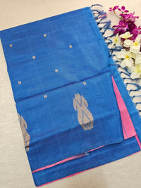 Pink with Blue Stripes Chinnalampattu Saree