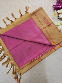 Pink with Brown  Chinnalampattu Saree