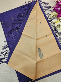 Cream with Violet Chinnalampattu Saree