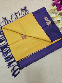 Dark Sandal with Violet Chinnalampattu Saree