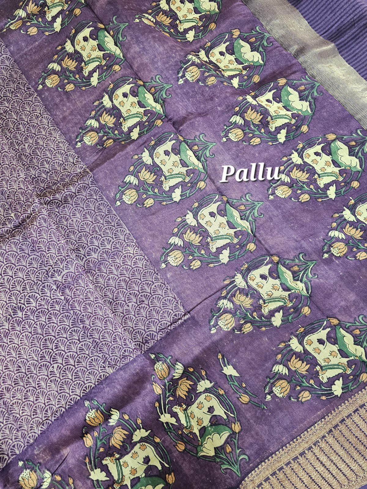 Pure Chanderi Butter Silk - Lavender