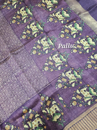 Pure Chanderi Butter Silk - Lavender