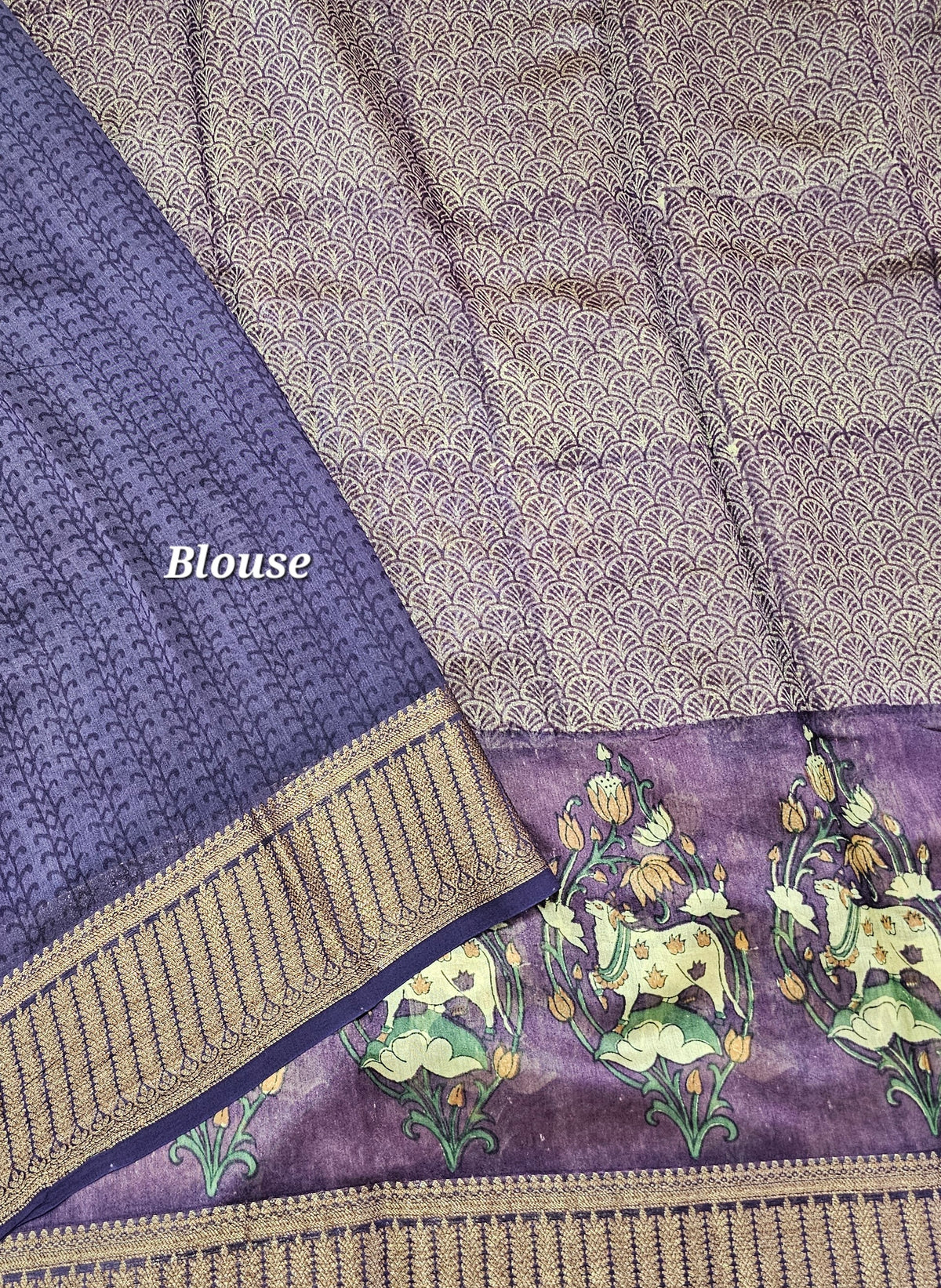 Pure Chanderi Butter Silk - Lavender