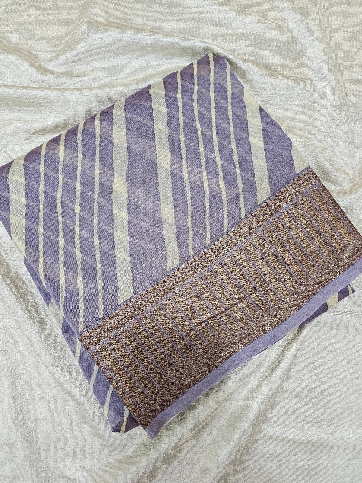 Pure Chanderi Butter Silk - Lavender