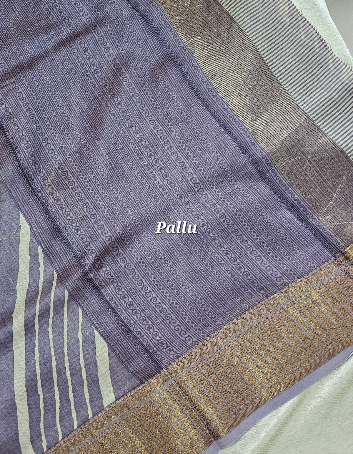 Pure Chanderi Butter Silk - Lavender