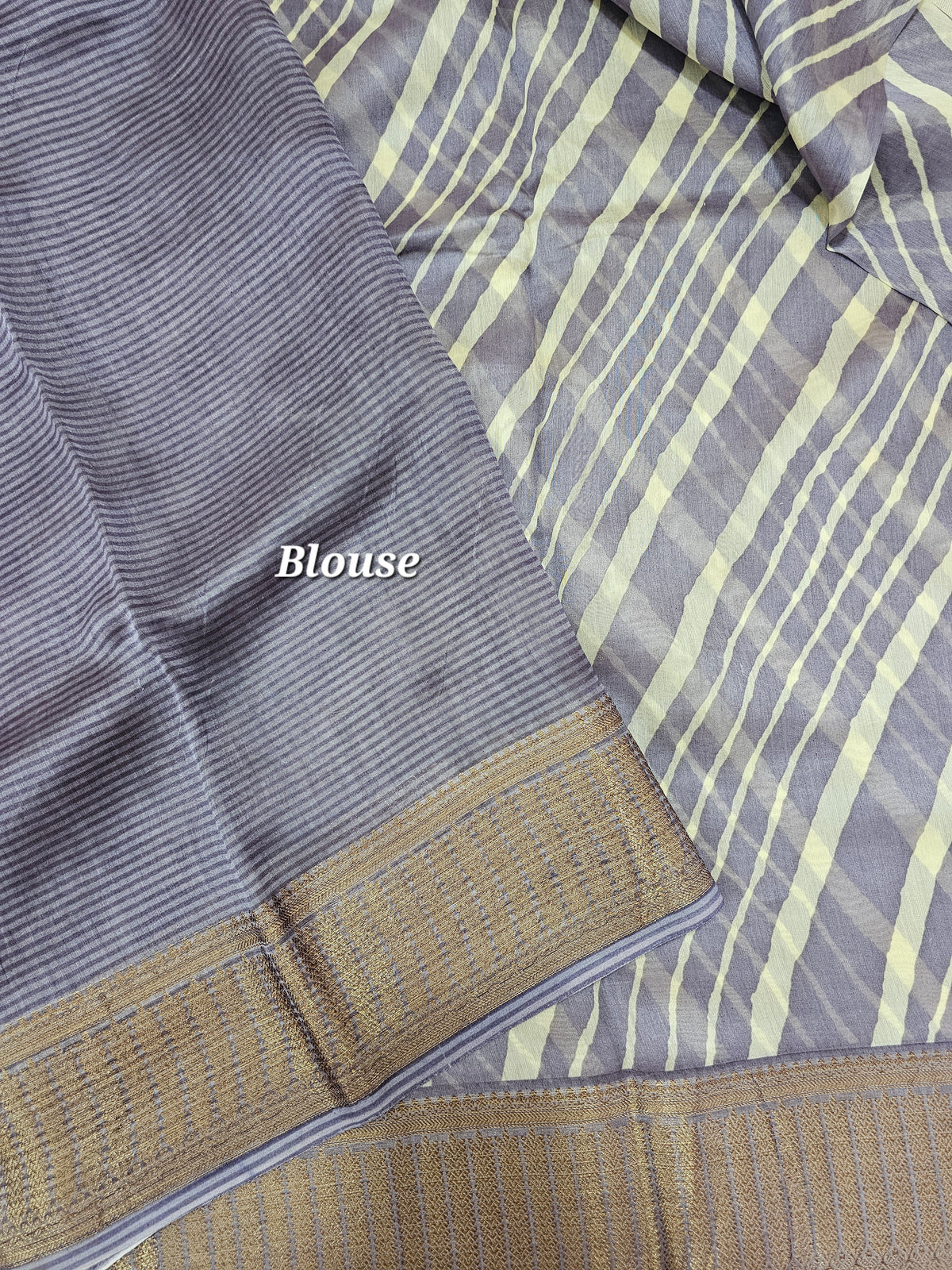 Pure Chanderi Butter Silk - Lavender