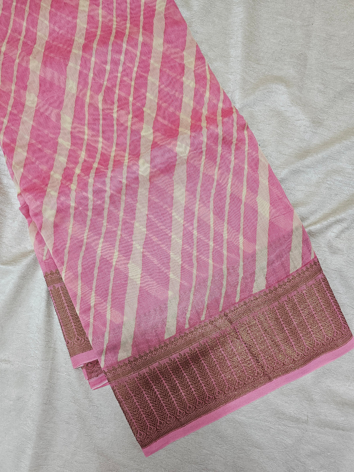 Pure Chanderi Butter Silk - Pink