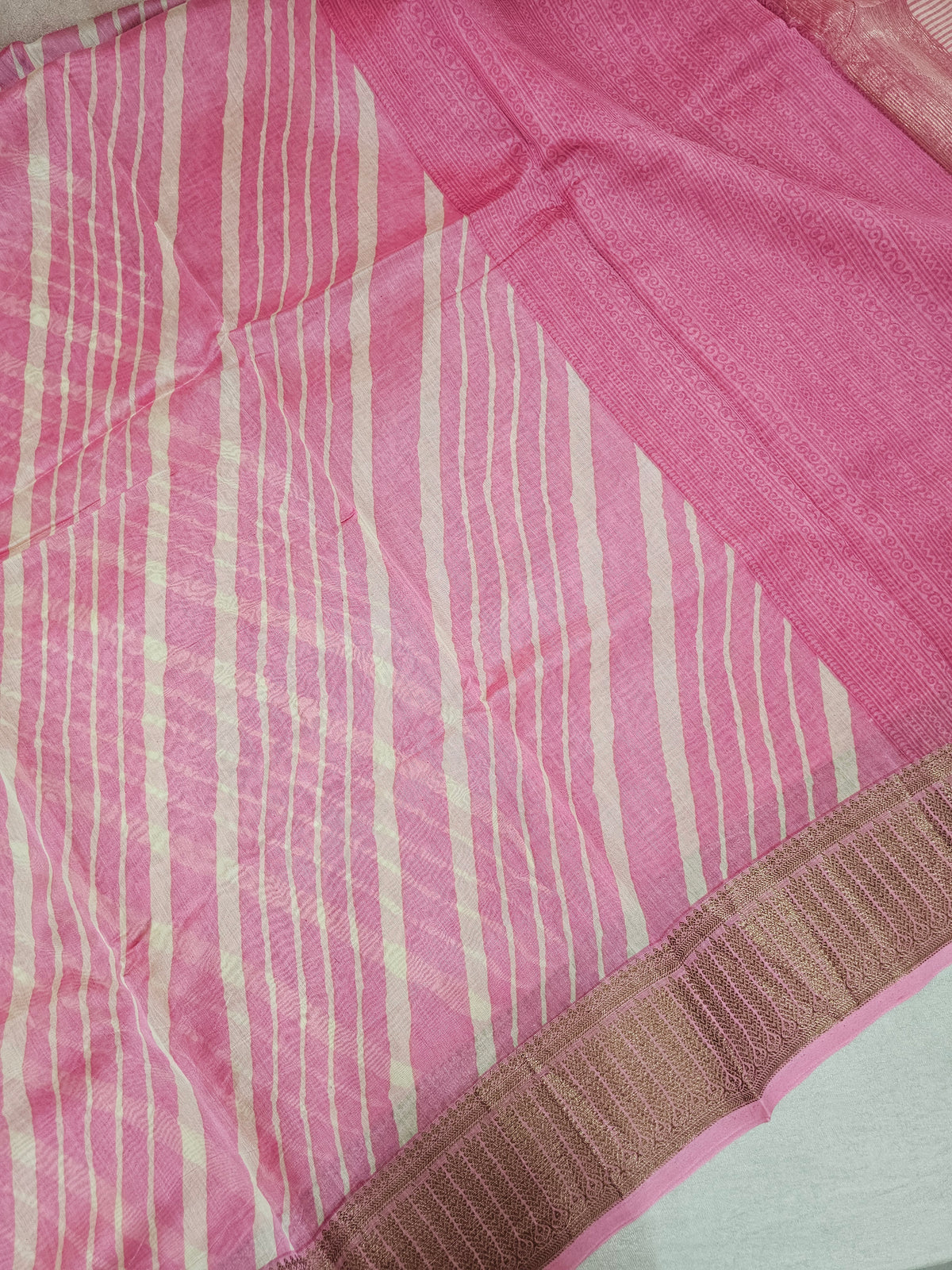 Pure Chanderi Butter Silk - Pink