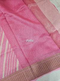 Pure Chanderi Butter Silk - Pink