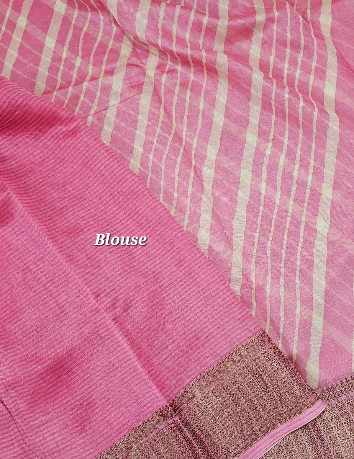 Pure Chanderi Butter Silk - Pink