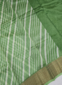 Pure Chanderi Butter Silk - Green