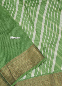 Pure Chanderi Butter Silk - Green