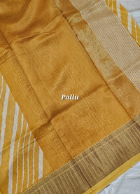 Pure Chanderi Butter Silk - Yellow