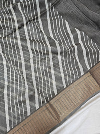 Pure Chanderi Butter Silk - Dark Beige