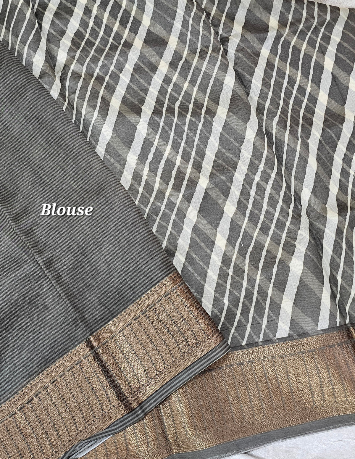 Pure Chanderi Butter Silk - Dark Beige