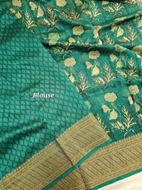 Pure Chanderi Butter Silk - Green