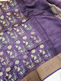 Pure Chanderi Butter Silk - Lavender