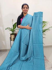 Semi Raw Silk Saree - Blue