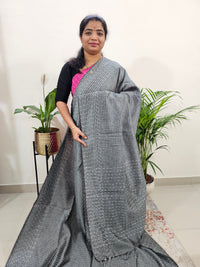 Semi Raw Silk Saree - Grey