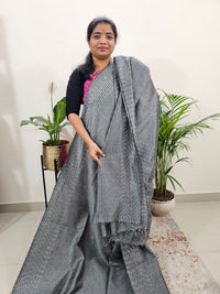 Semi Raw Silk Saree - Grey