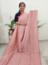 Semi Raw Silk Saree - Peach