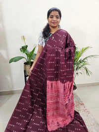 Bhagalpuri Silk Viscous with Weaving - Maroon