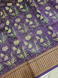 Pure Chanderi Butter Silk - Lavender