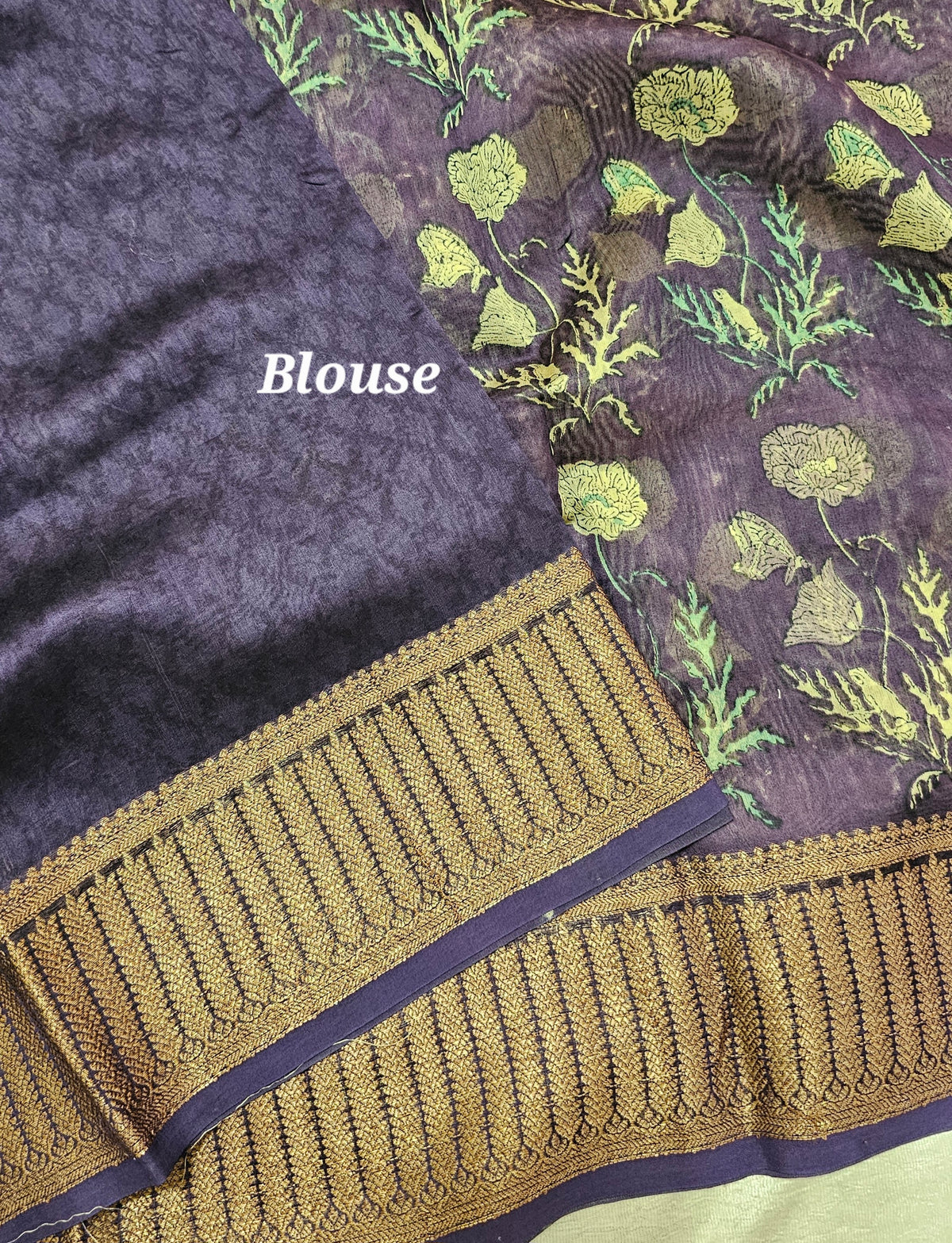 Pure Chanderi Butter Silk - Lavender