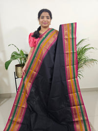 Kanchi Cotton Saree - Black