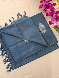 Chinnalampattu Saree - Peacock  Blue Monochrome