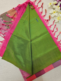 Chinnalampattu Saree - Green with Multi Shade Pallu