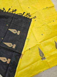 Chinnalampattu Saree - Yellow with Black