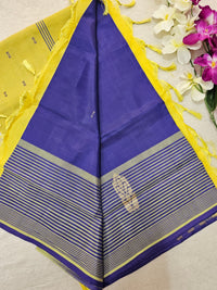 Chinnalampattu Saree - Blue with Yellow