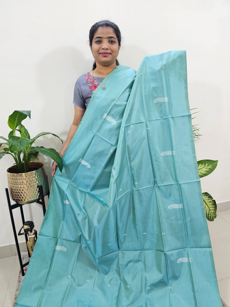 Sea Green with Yellow Chinnalampattu Saree with Blouse