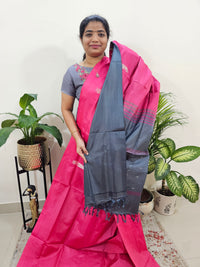 Pink with Grey Chinnalampattu Saree with Blouse