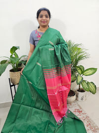 Green with Pink Chinnalampattu Saree with Blouse