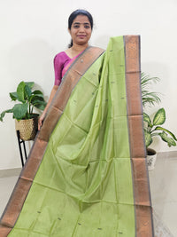 Green with Brown Pallu Chinnalampattu Border Saree