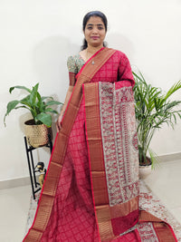 Pure Chanderi Butter Silk - Red