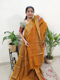 Pure Chanderi Butter Silk - Mustard Yellow