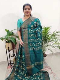 Pure Chanderi Butter Silk - Green