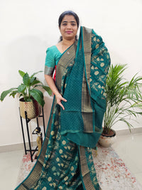 Pure Chanderi Butter Silk - Green