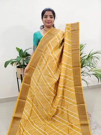 Pure Chanderi Butter Silk - Yellow