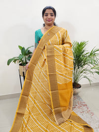 Pure Chanderi Butter Silk - Yellow