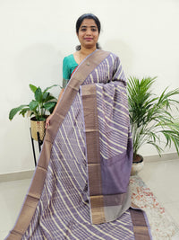 Pure Chanderi Butter Silk - Lavender