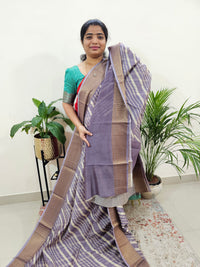 Pure Chanderi Butter Silk - Lavender