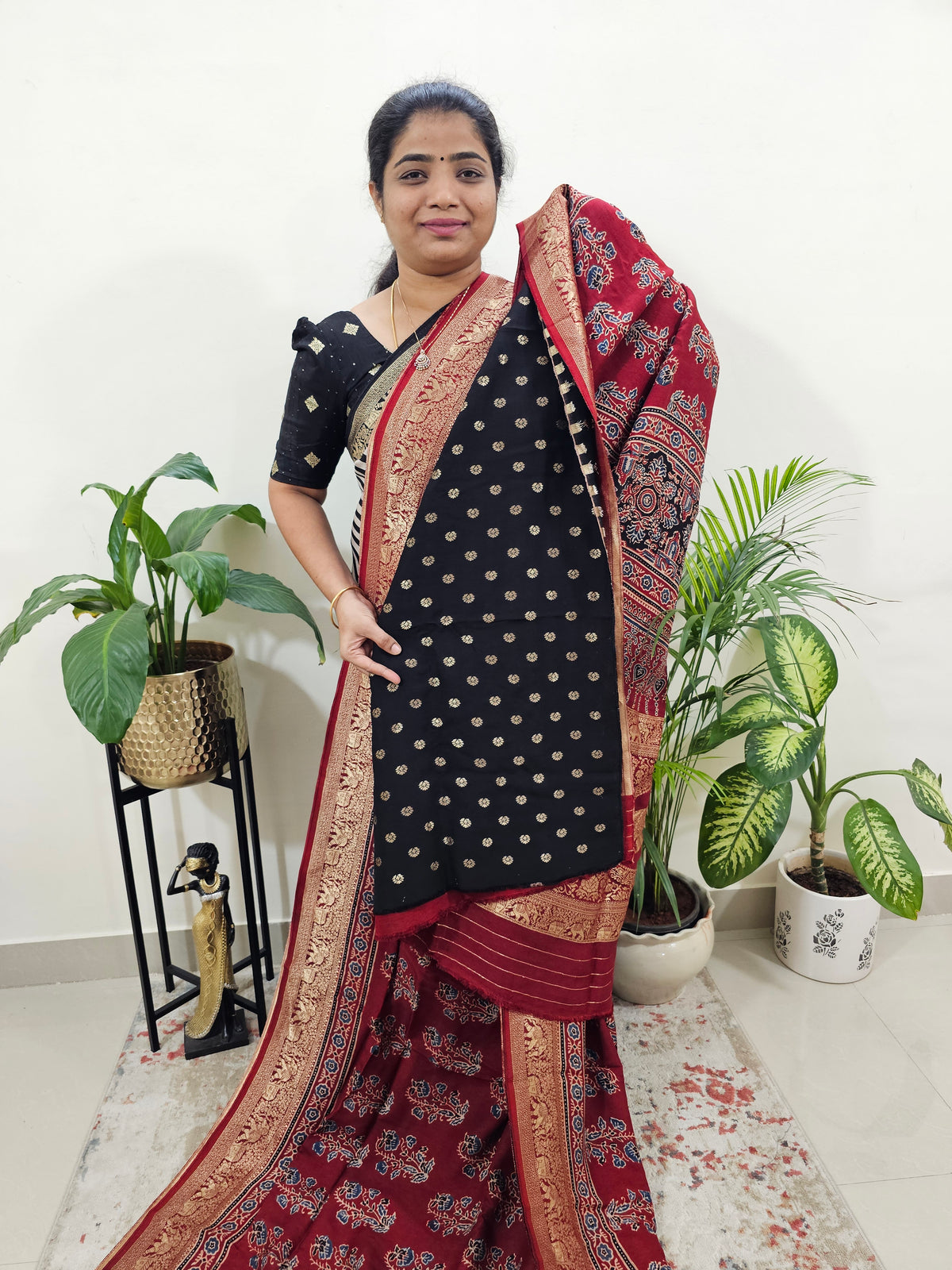 Dola Silk Saree - Maroon