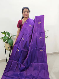 Purple with Sea Green Border Chinnalampattu Saree with Blouse